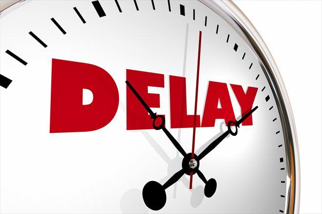 Delay Running Late Behind Schedule Clock Hands Ticking 3d Illustration